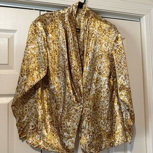1980’s Vintage gold and cream print